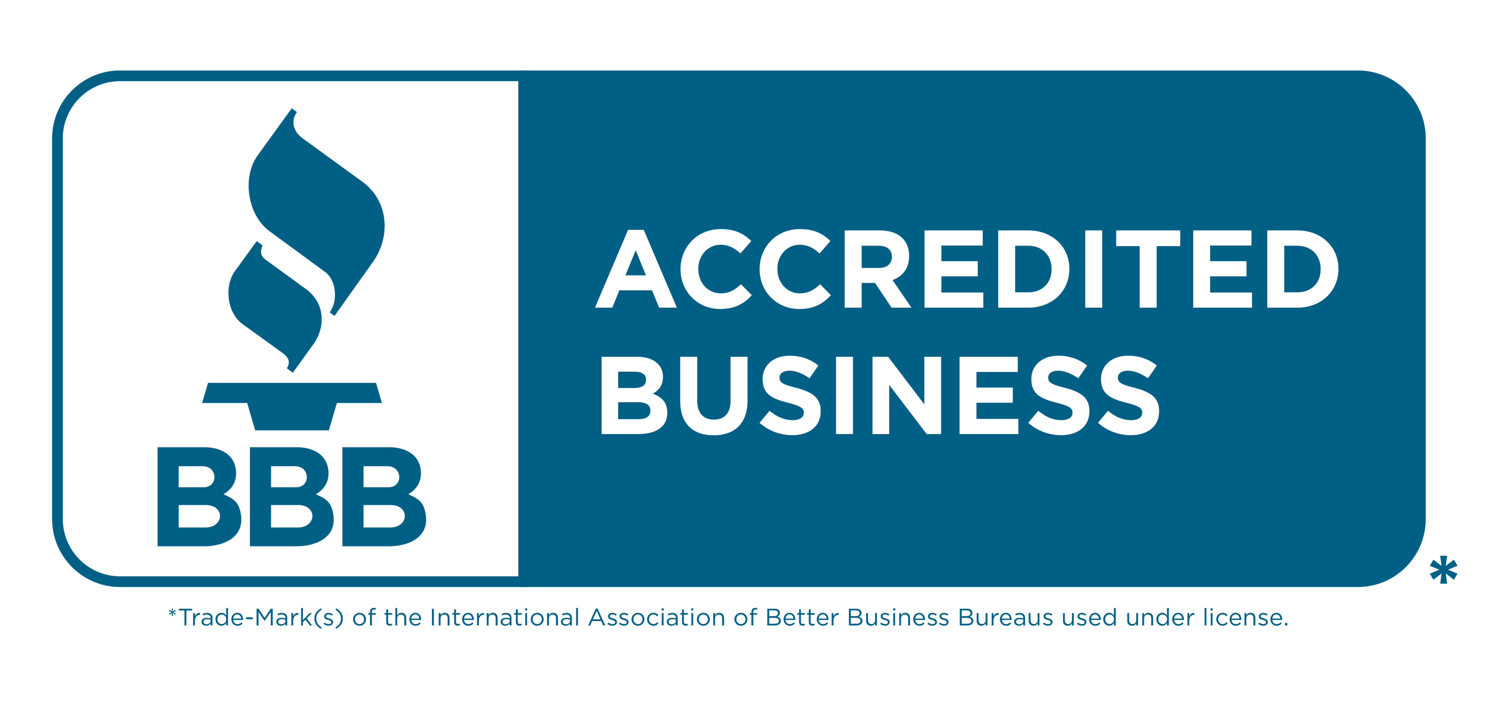 BBB Accredited Business Seal - Horizontal Blue